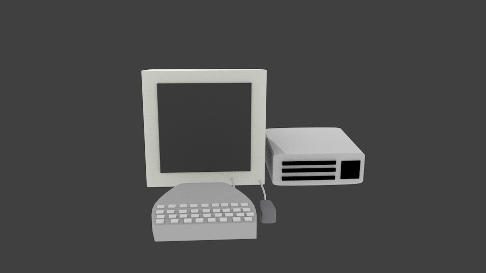Simple low-poly computer preview image 1